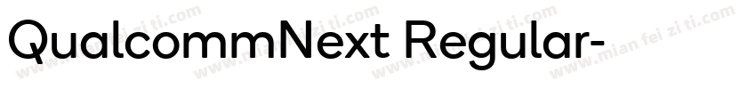 QualcommNext Regular字体转换